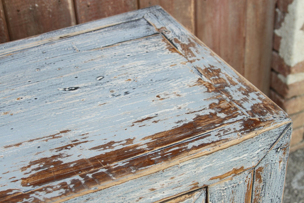 Distressed Gray Tang Empire Credenza