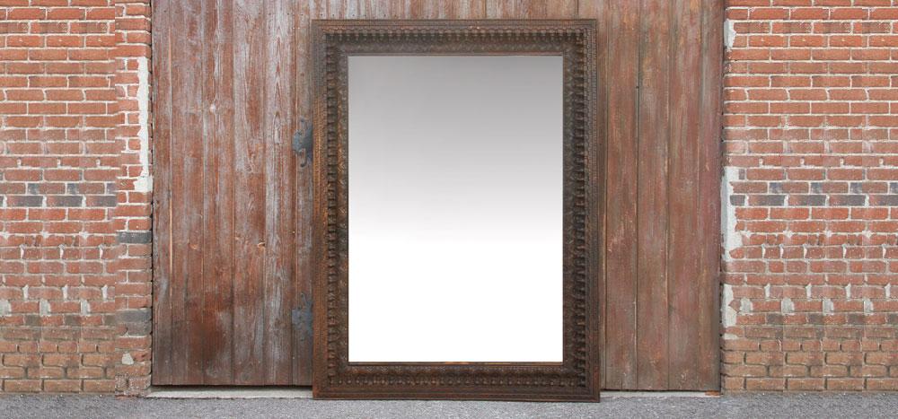 Mid 20th Century Large Anglo Indian Spindle Mirror
