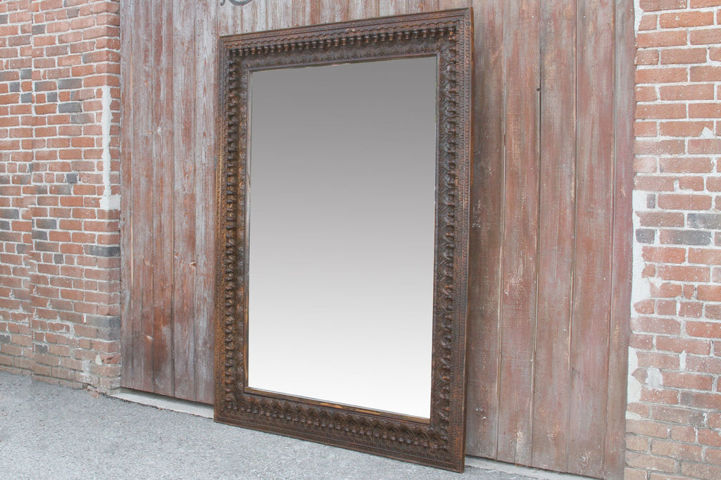 Mid 20th Century Large Anglo Indian Spindle Mirror