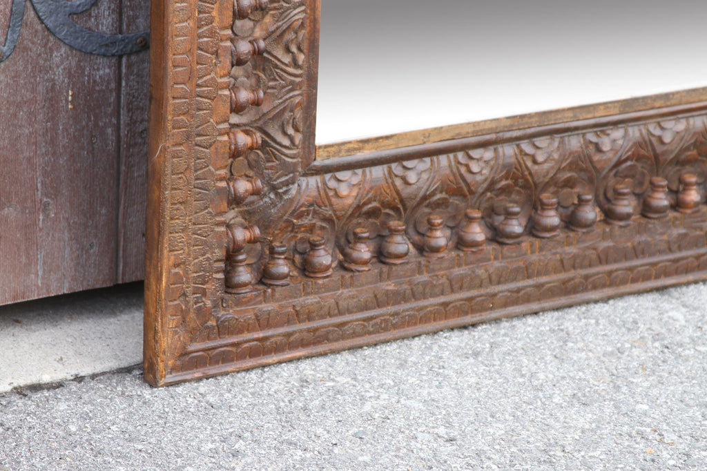 Mid 20th Century Large Anglo Indian Spindle Mirror