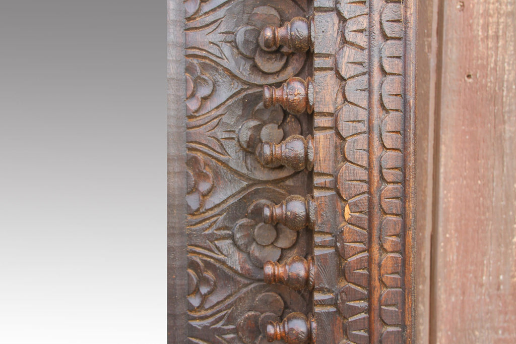 Mid 20th Century Large Anglo Indian Spindle Mirror