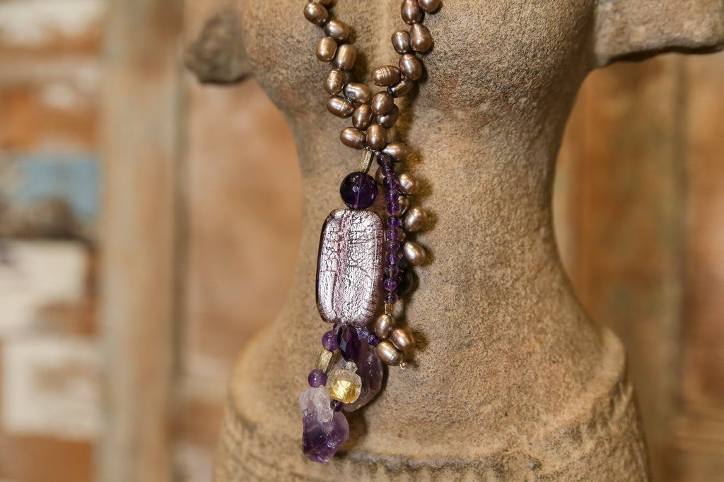Murano Purple Necklace