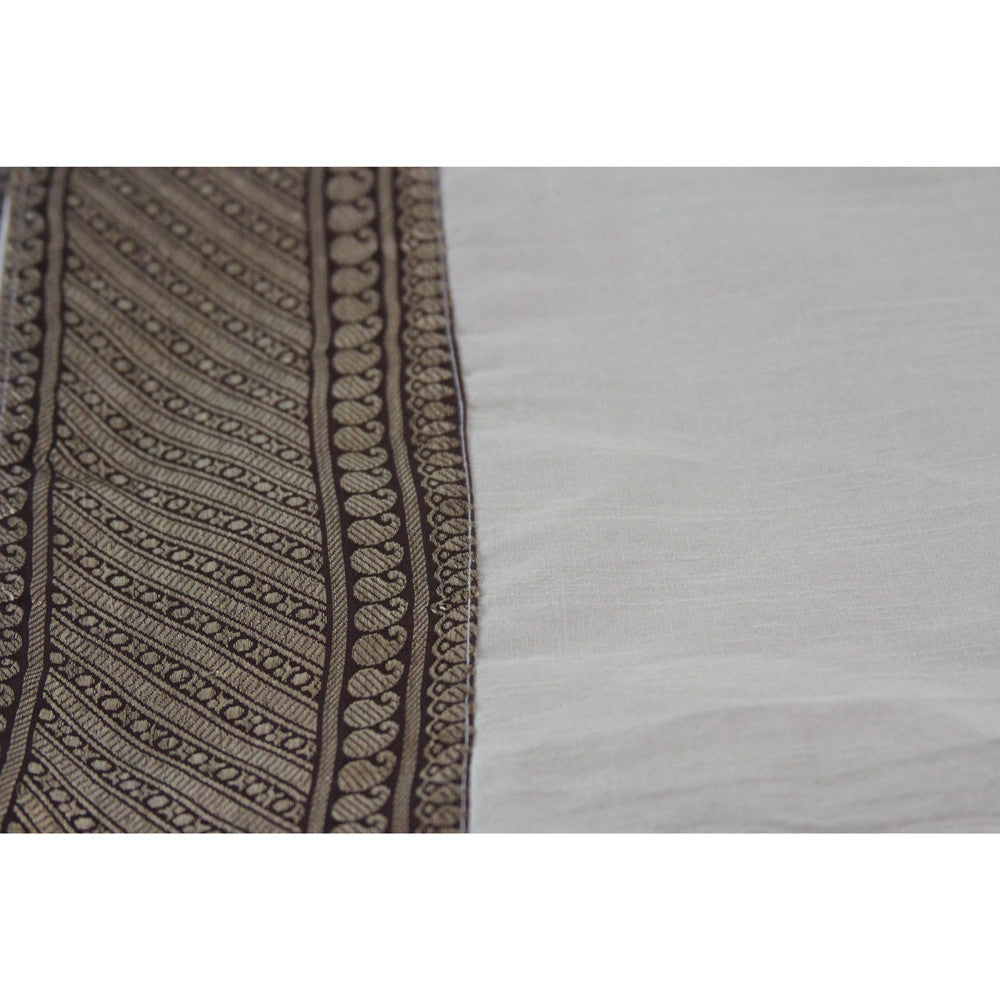 Cream Heritage Silk Runner