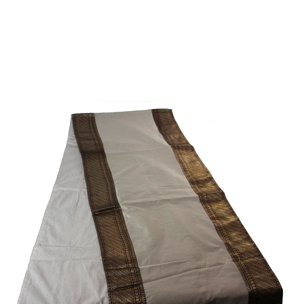 Cream Heritage Silk Runner