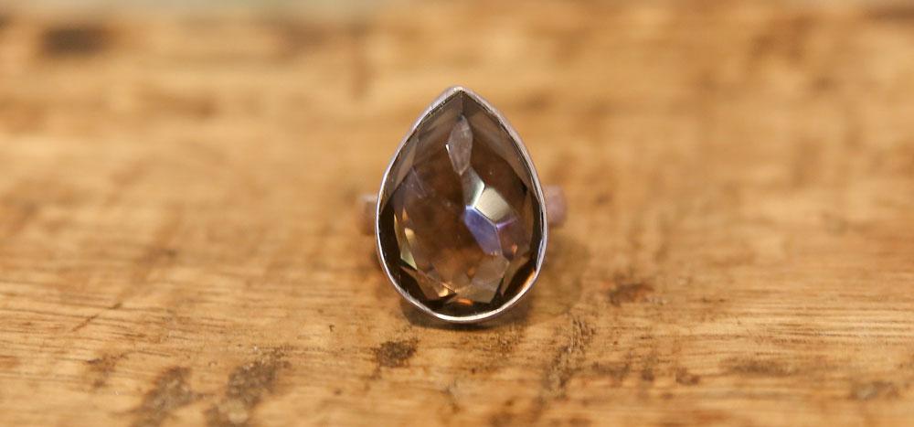 Graceful Amber Ring