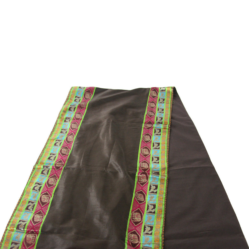 Elephant Bordered Cafe Heritage Silk Runner