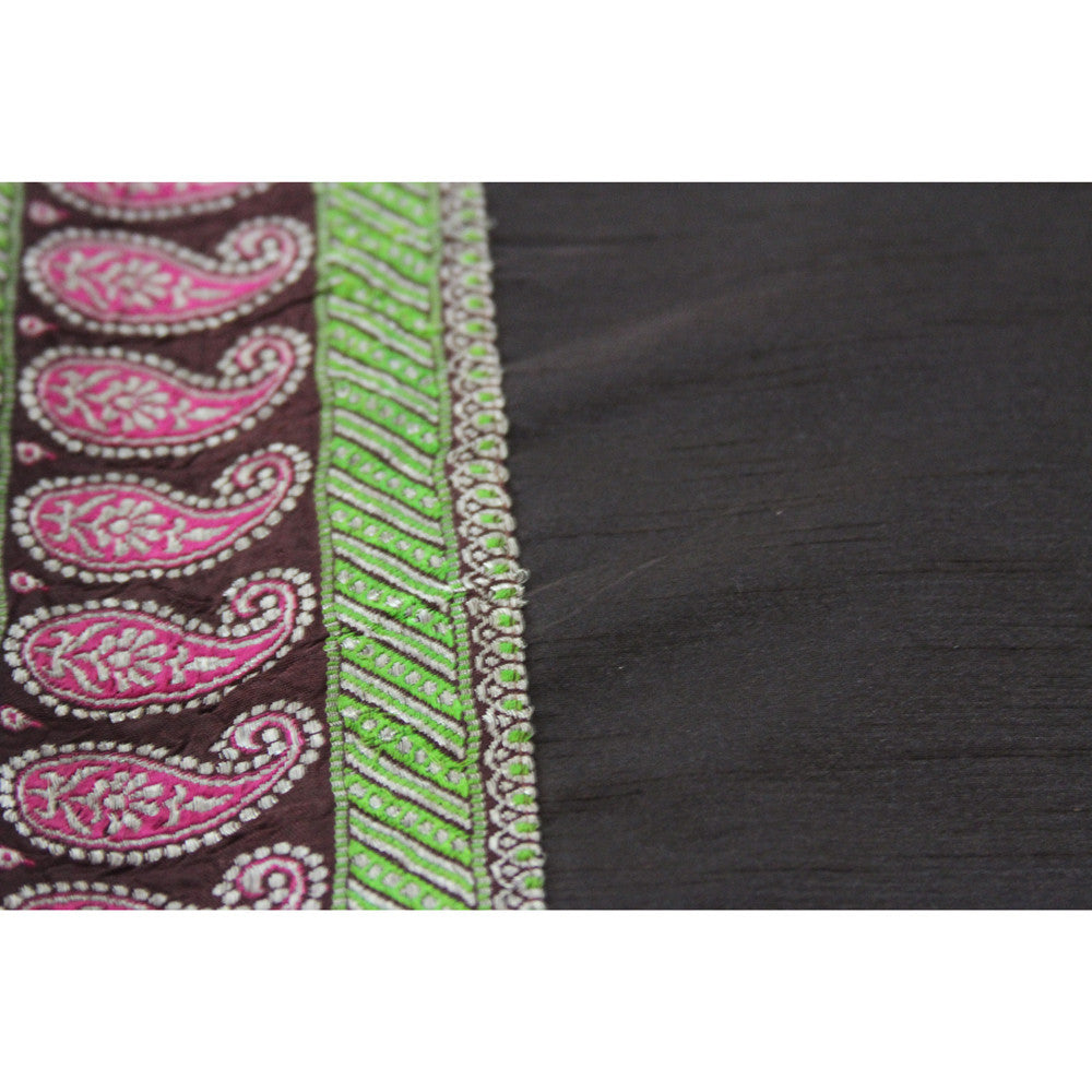 Paisley Bordered Cafe Heritage Silk Runner