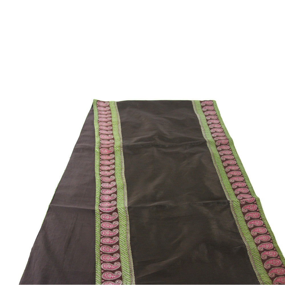 Paisley Bordered Cafe Heritage Silk Runner