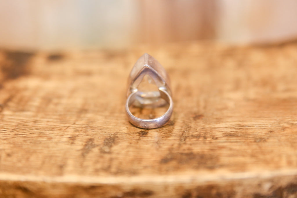 Tear Drop Crystal Ring