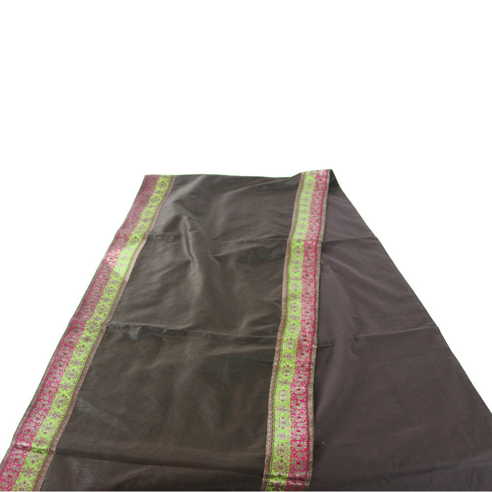 Floral Bordered Cafe Heritage Silk Runner