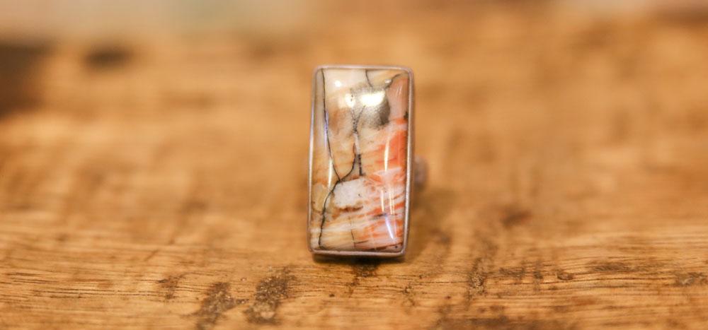 Stunning Picture Jasper Ring