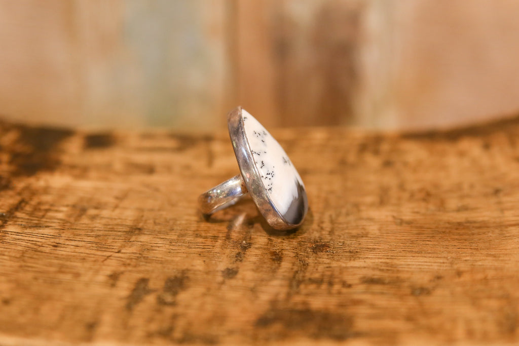 Striking Opal Dendrite Ring