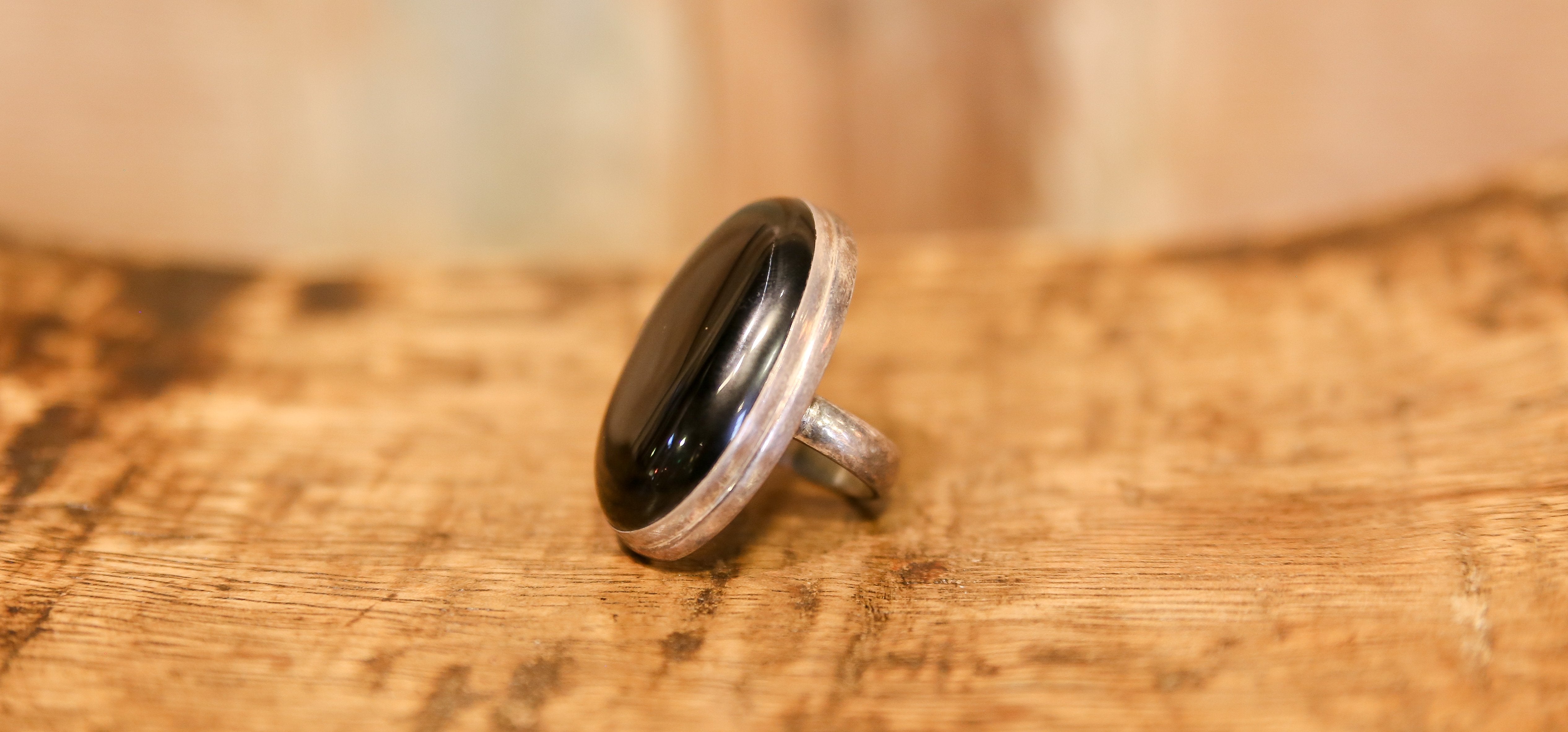 Oblong Onyx Ring