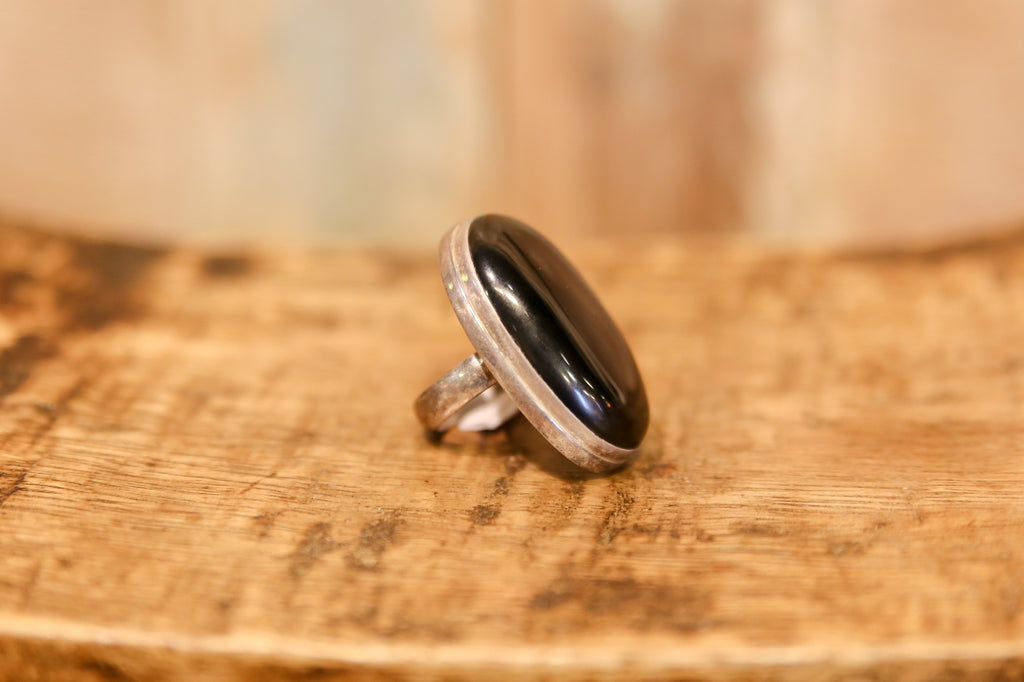 Oblong Onyx Ring