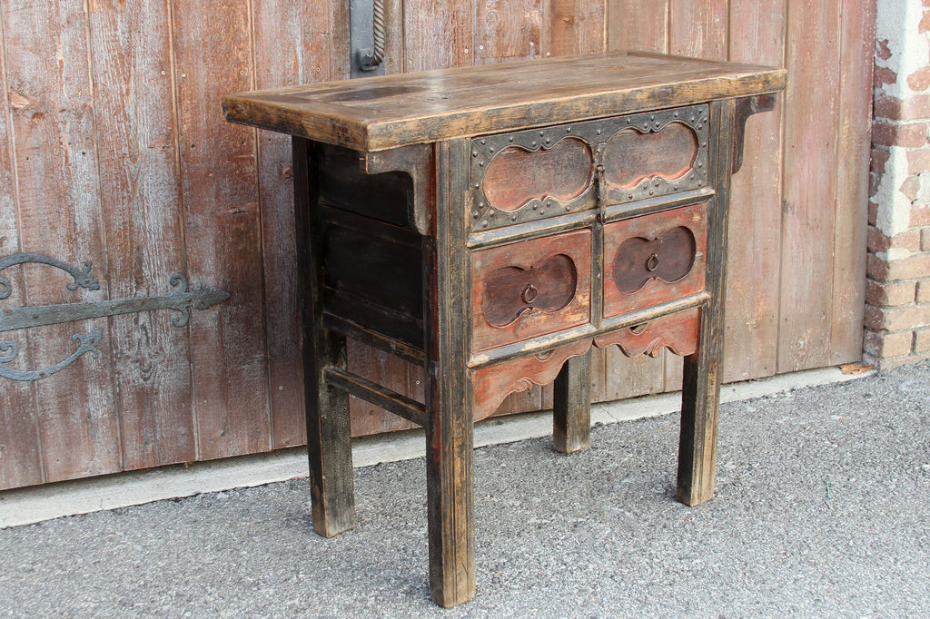 19th Century Primitive Painted Money Dresser
