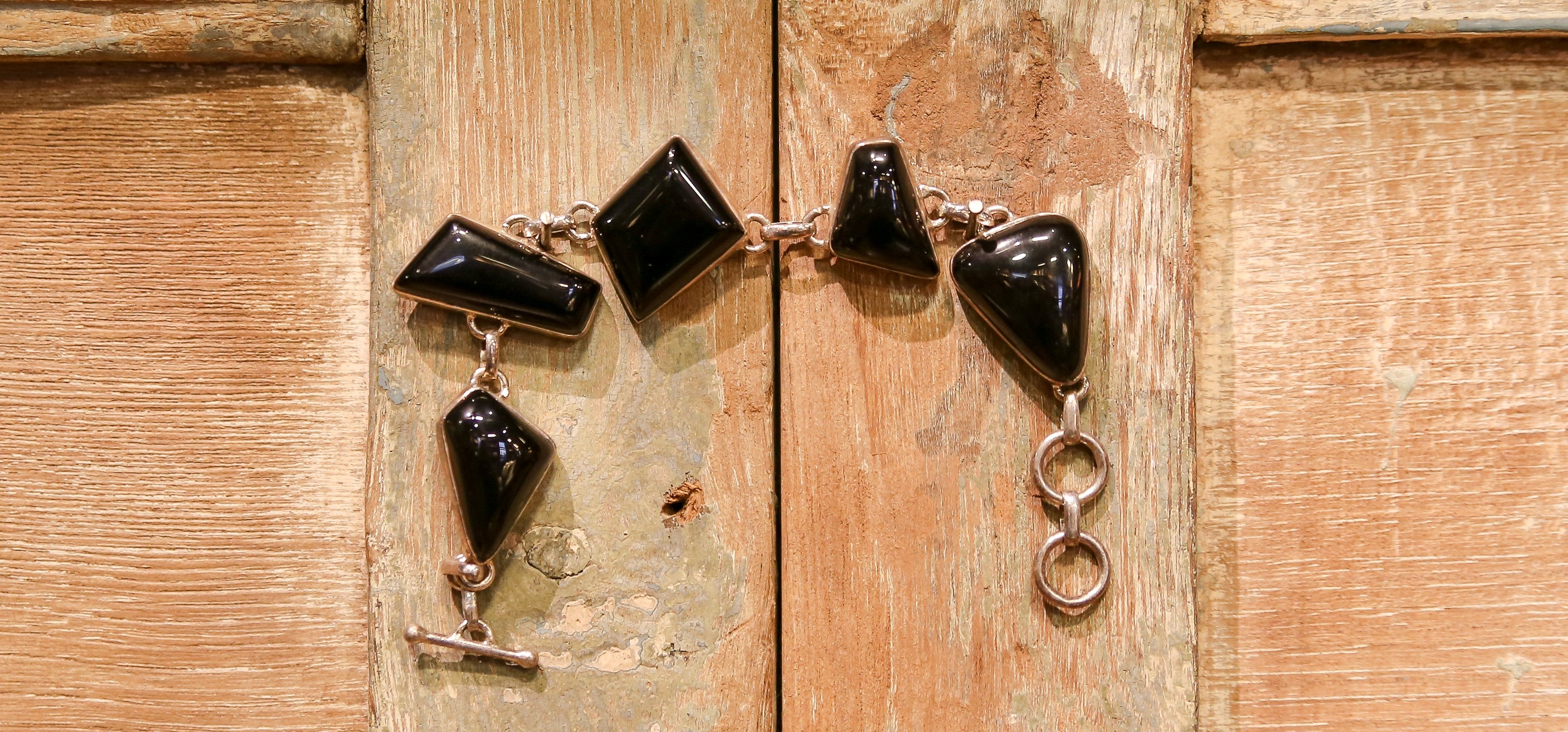 Geometric Onyx Bracelet