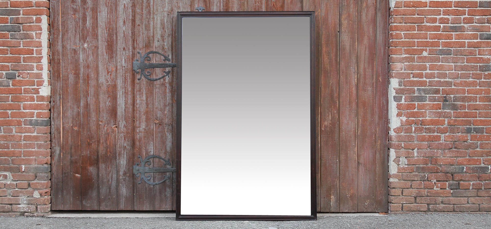 Large Elegant Rosewood Bombay Mirror