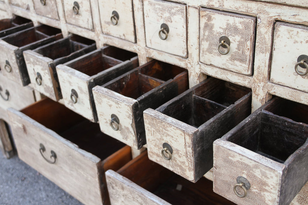 Antique Asian Apothecary Cabinet