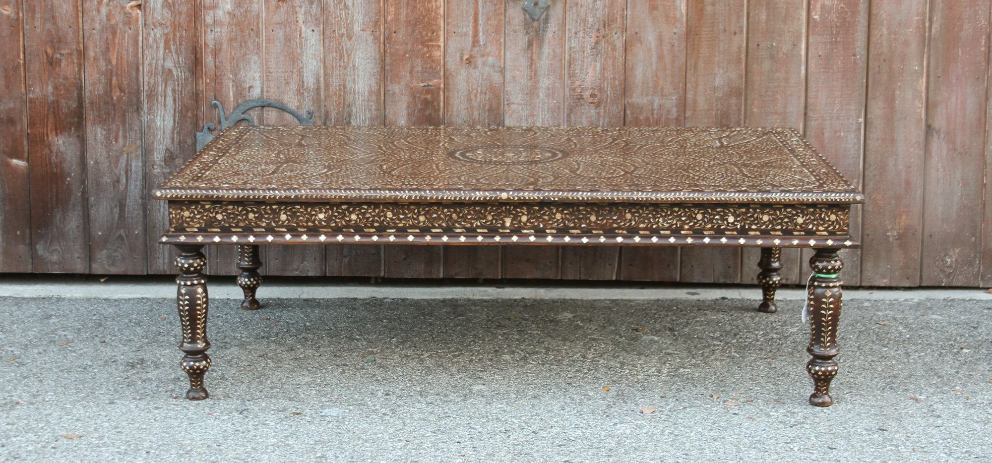 Royal Leaf Bone Inlay Coffee Table
