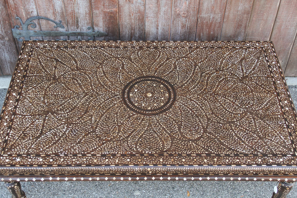 Royal Leaf Bone Inlay Coffee Table