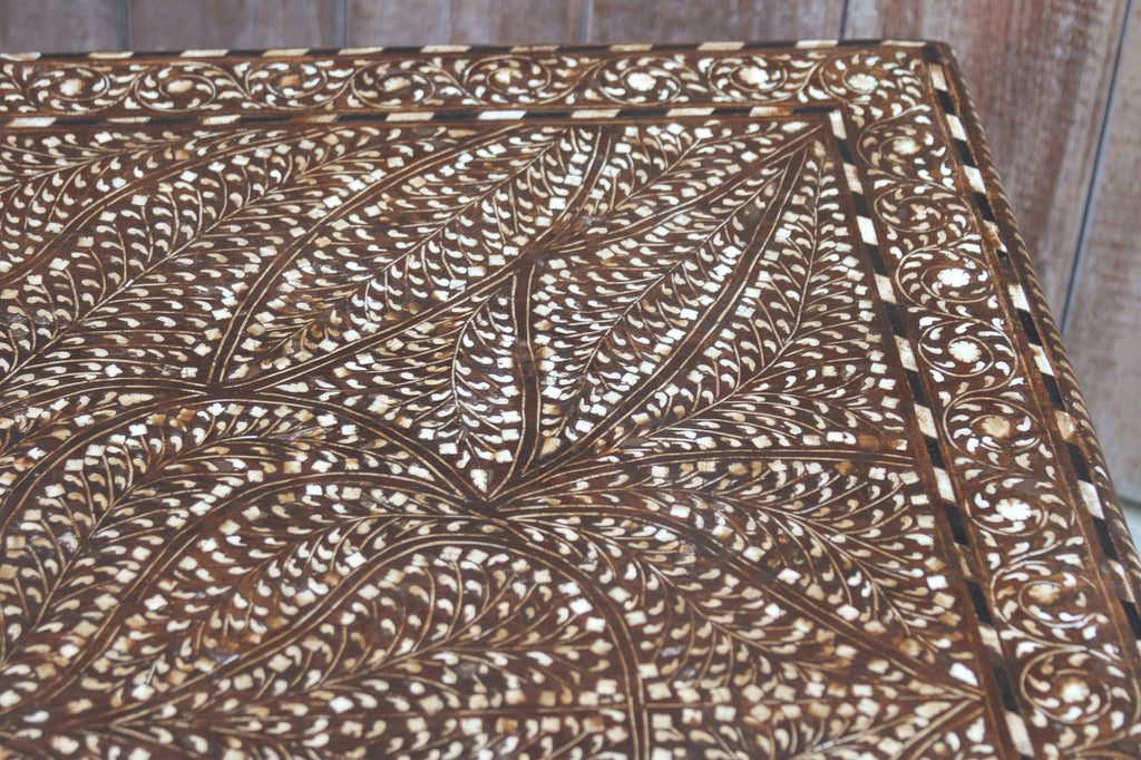 Royal Leaf Bone Inlay Coffee Table