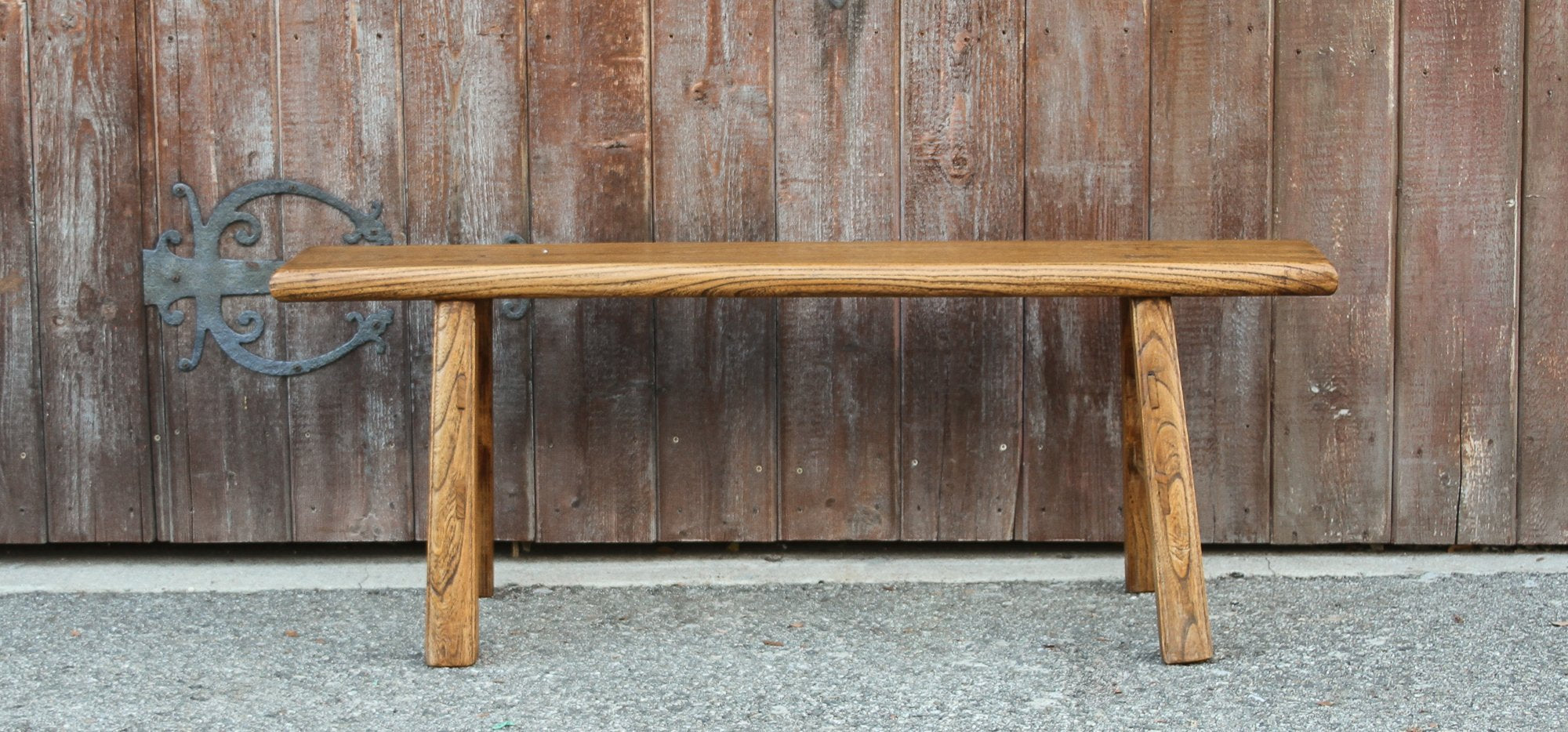 Raised Grain Elm Bench
