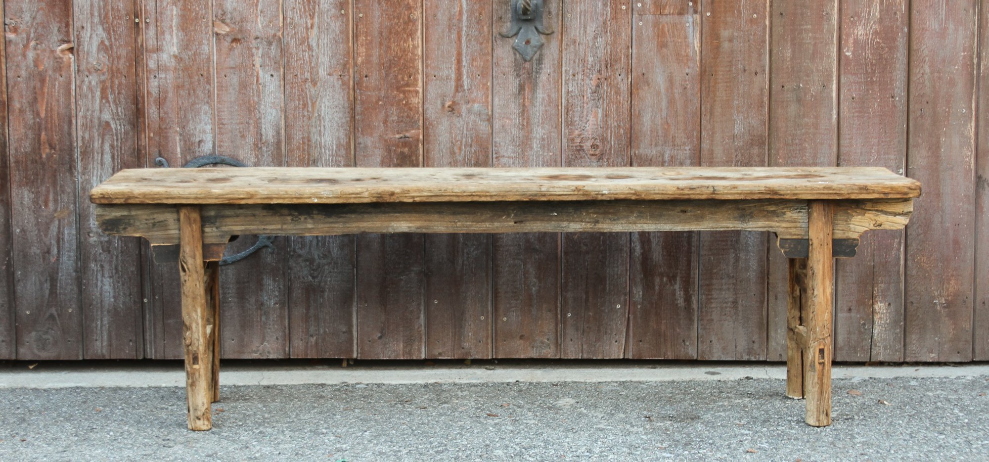 Antique Farmhouse Style Asian Bench