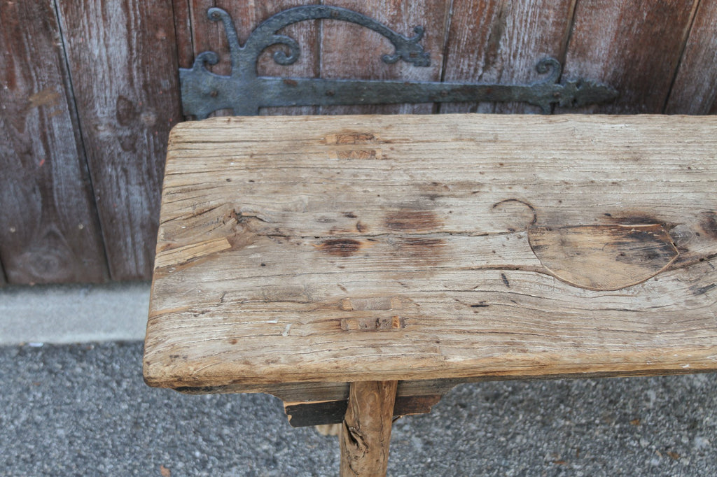 Antique Farmhouse Style Asian Bench