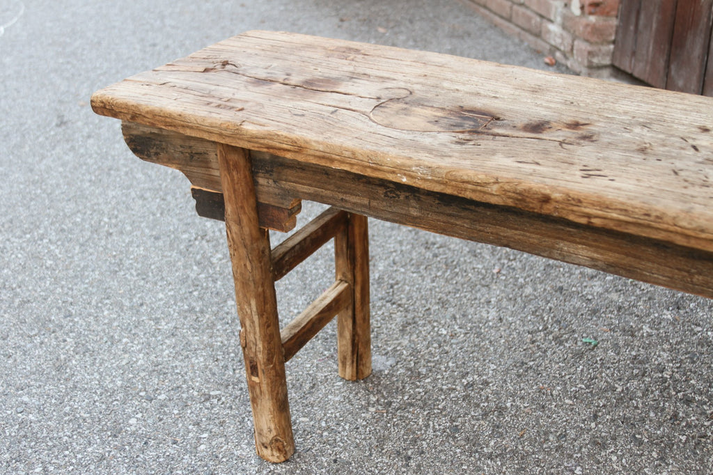 Antique Farmhouse Style Asian Bench