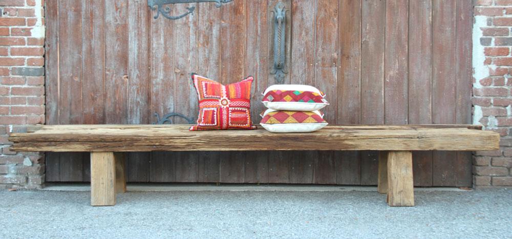 Early 19th Century Long Primitive Bench