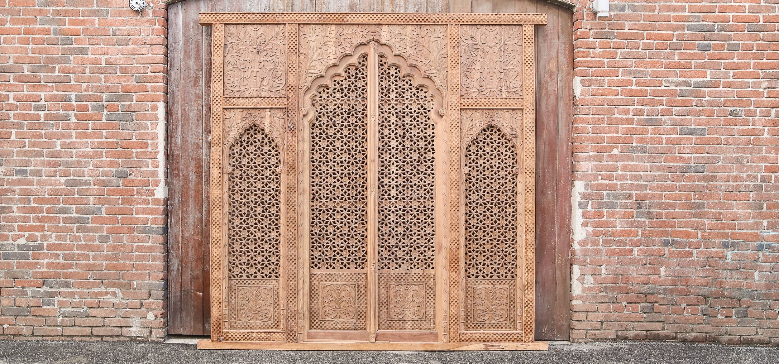 Lavishly Carved Architectural Arch Facade