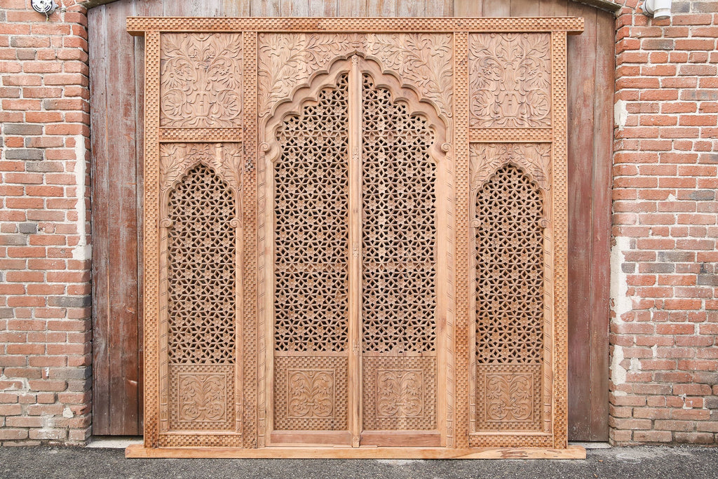 Lavishly Carved Architectural Arch Facade