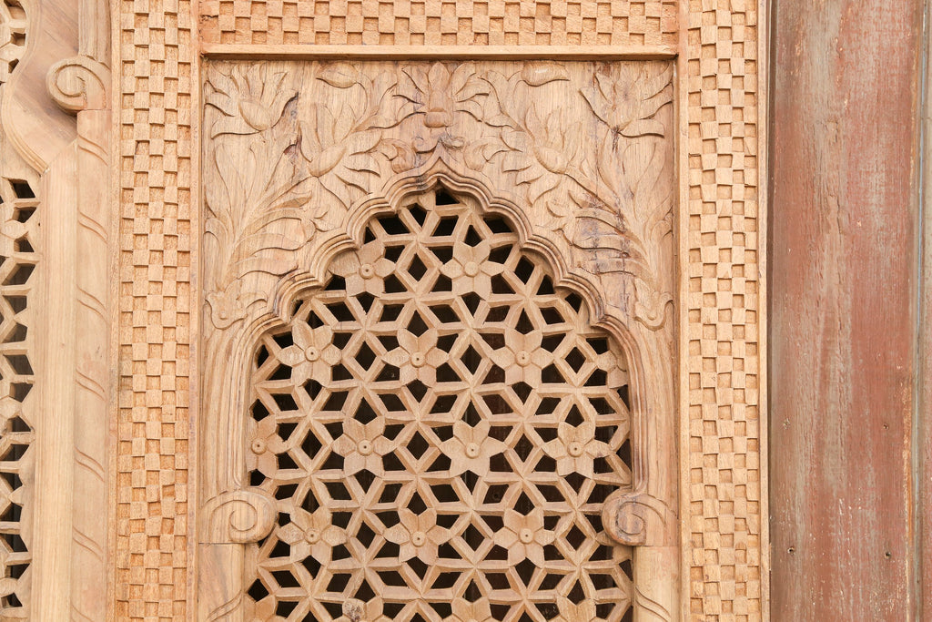 Lavishly Carved Architectural Arch Facade