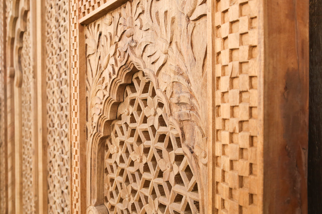 Lavishly Carved Architectural Arch Facade