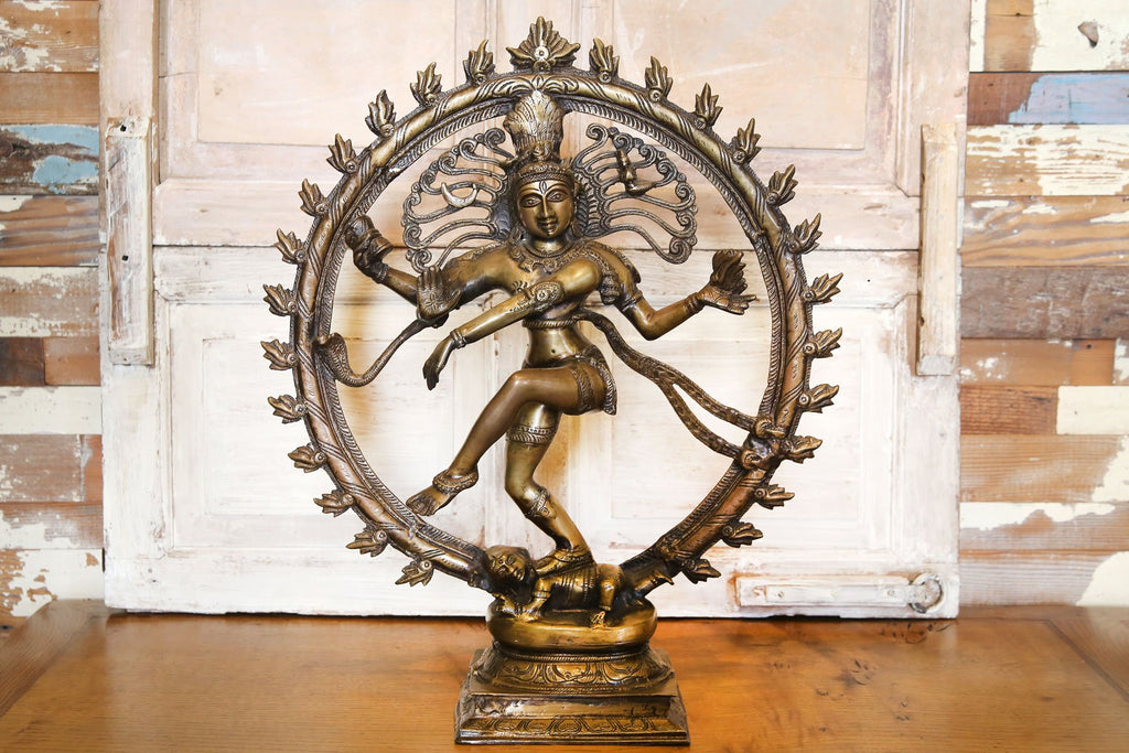 Grand Aged Brass Nataraja