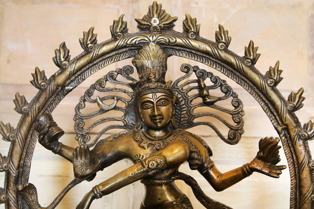 Grand Aged Brass Nataraja