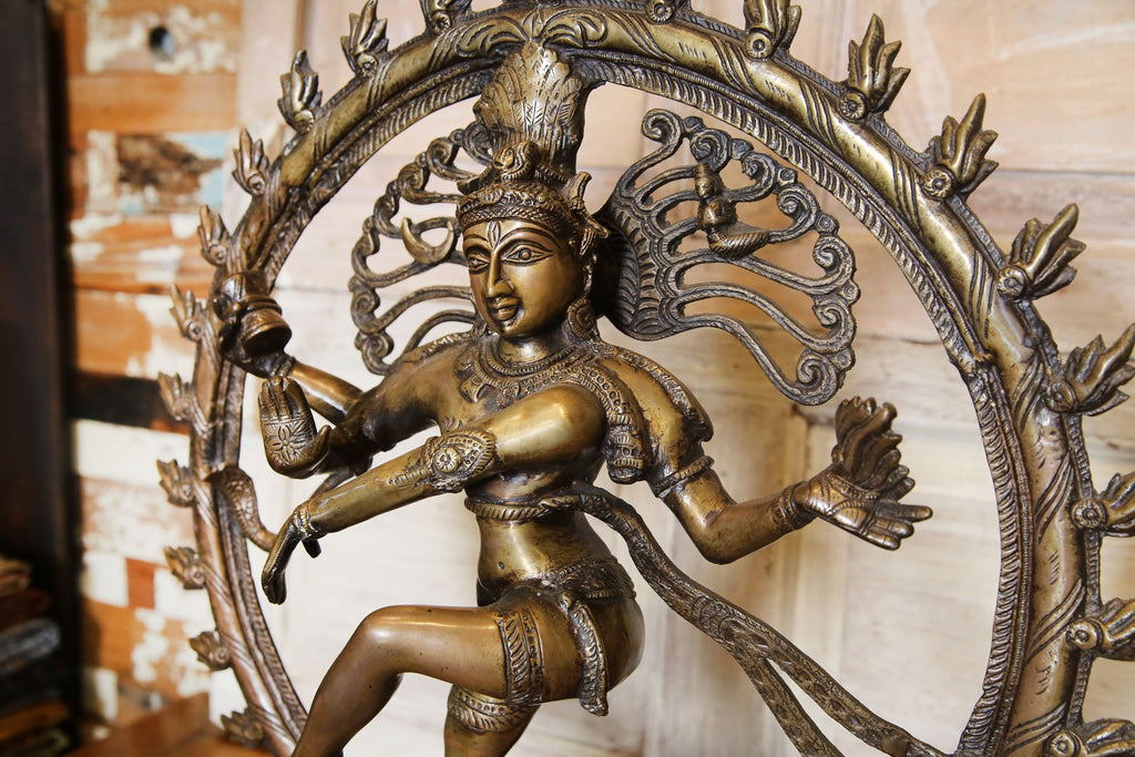 Grand Aged Brass Nataraja