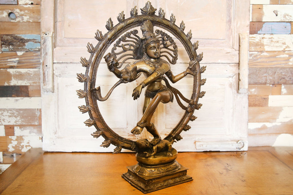 Grand Aged Brass Nataraja