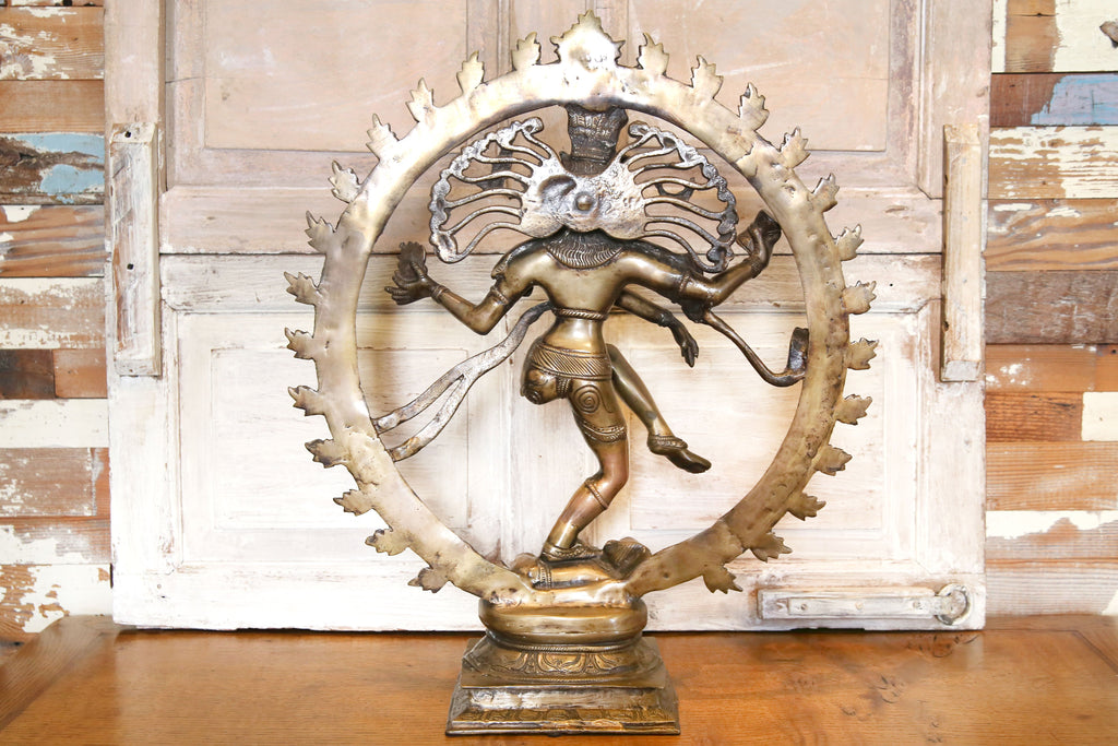 Grand Aged Brass Nataraja