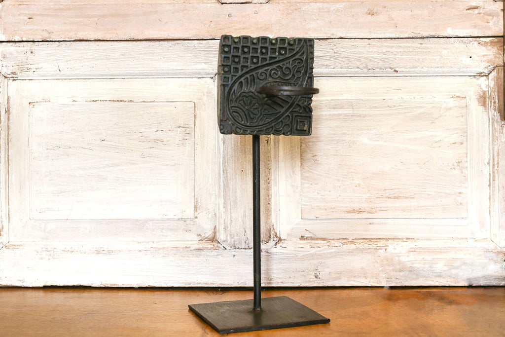 Block Print Votive Holder