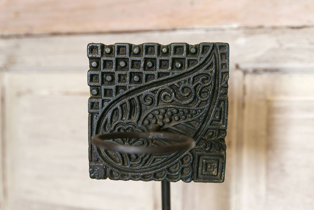 Block Print Votive Holder