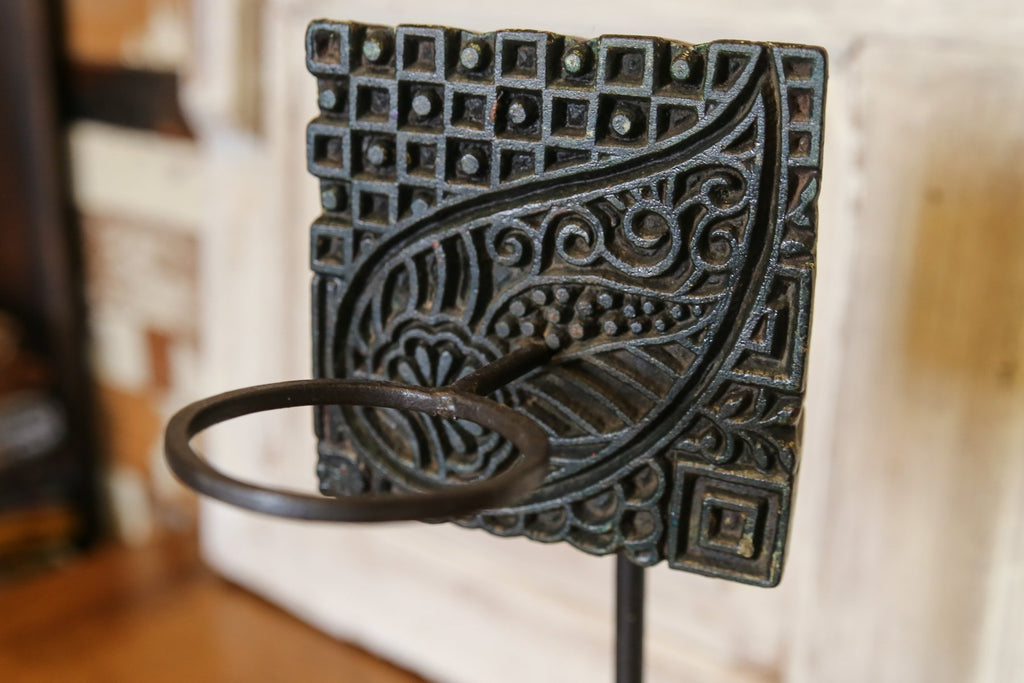 Block Print Votive Holder