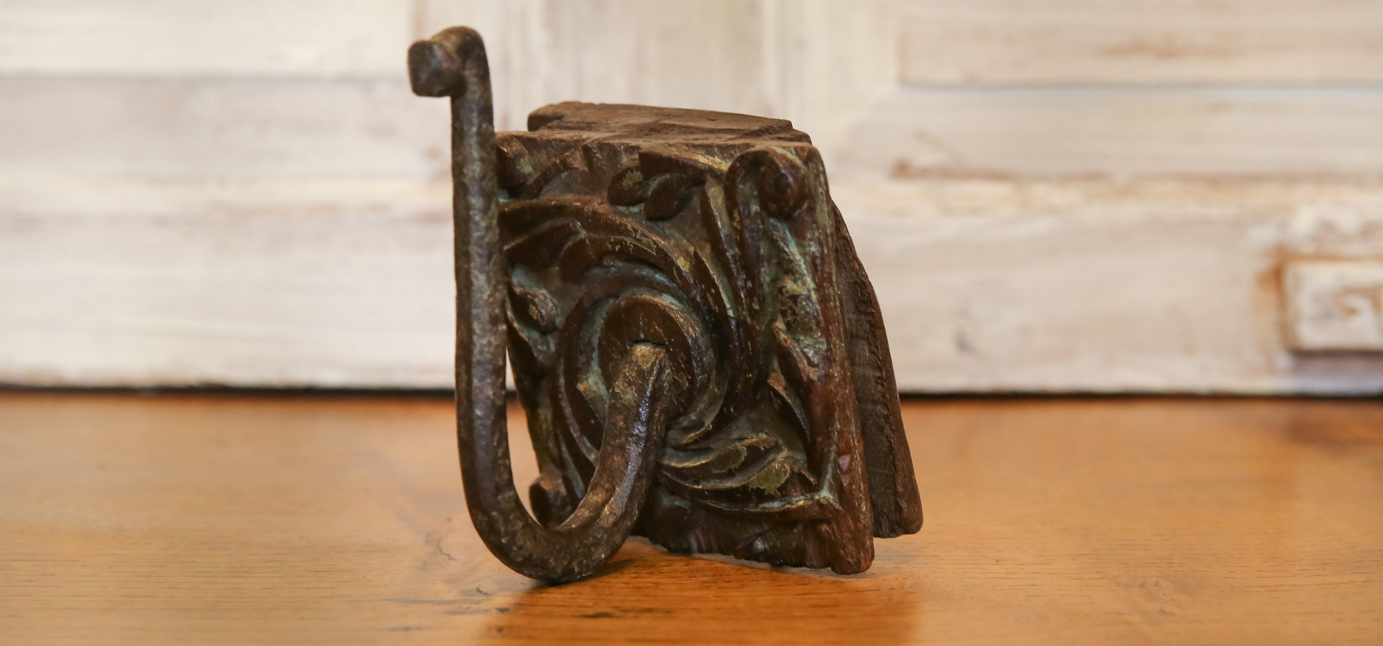Carved Floral Hook