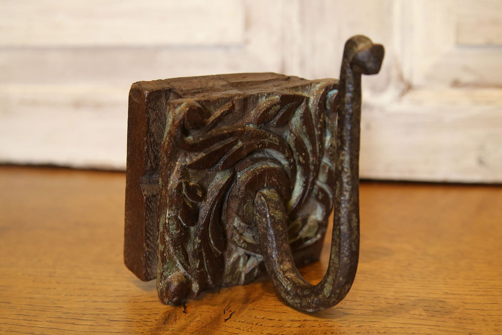 Carved Floral Hook