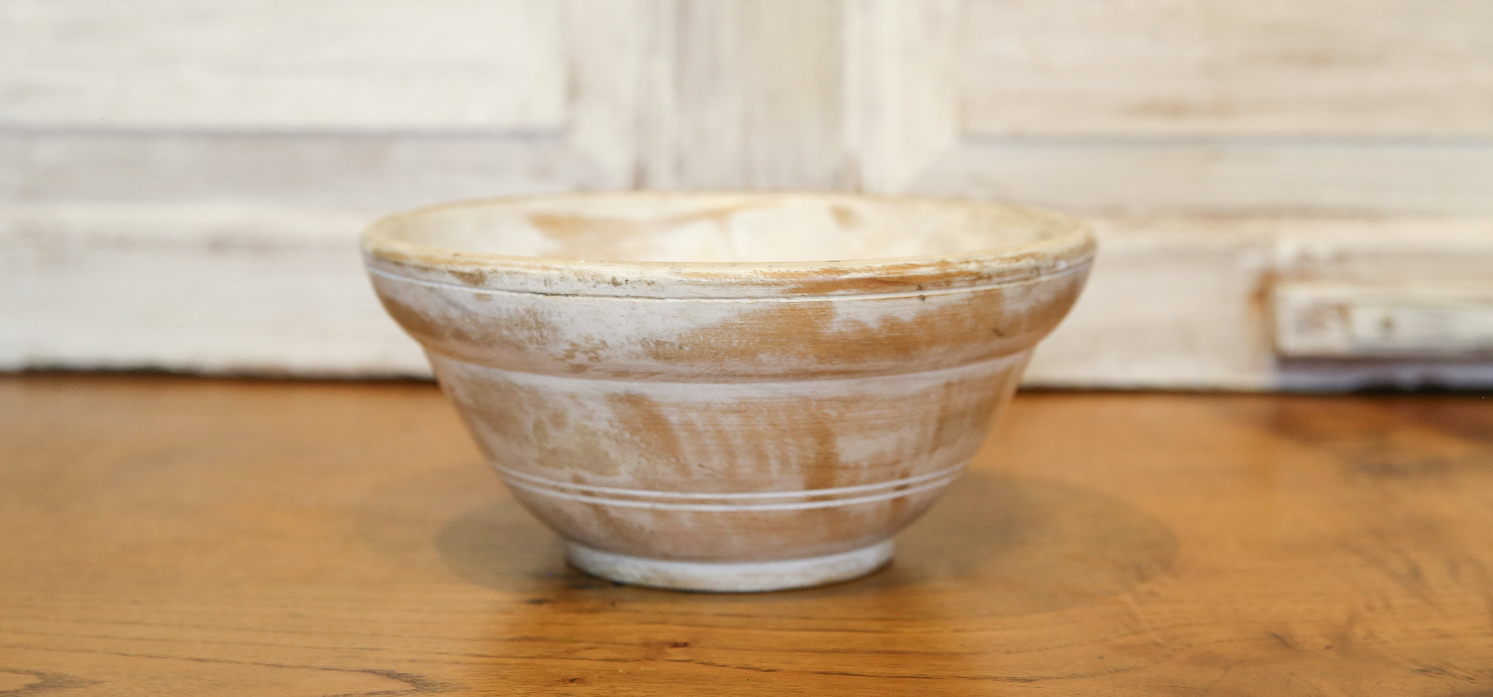 White Washed Fent Bowl