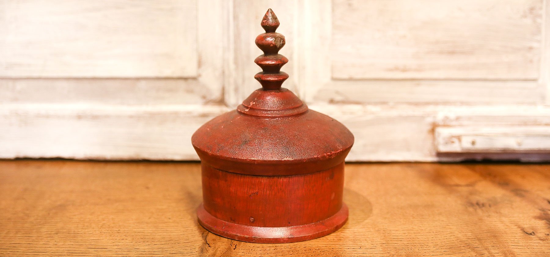 Red Tibetan Temple Tikka Box