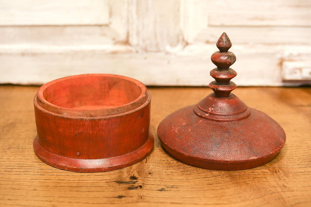 Red Tibetan Temple Tikka Box