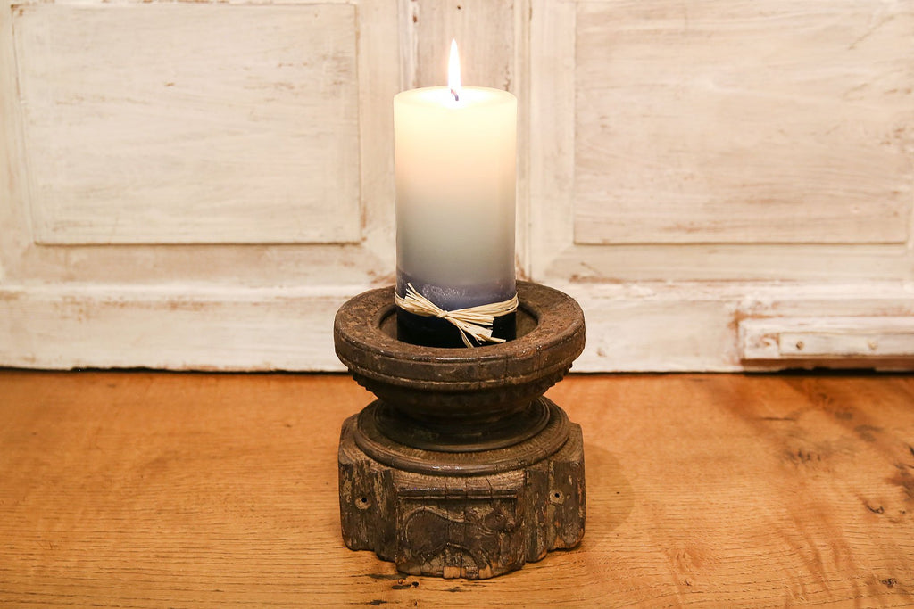 Antique Tribal Bijani Candle Stand