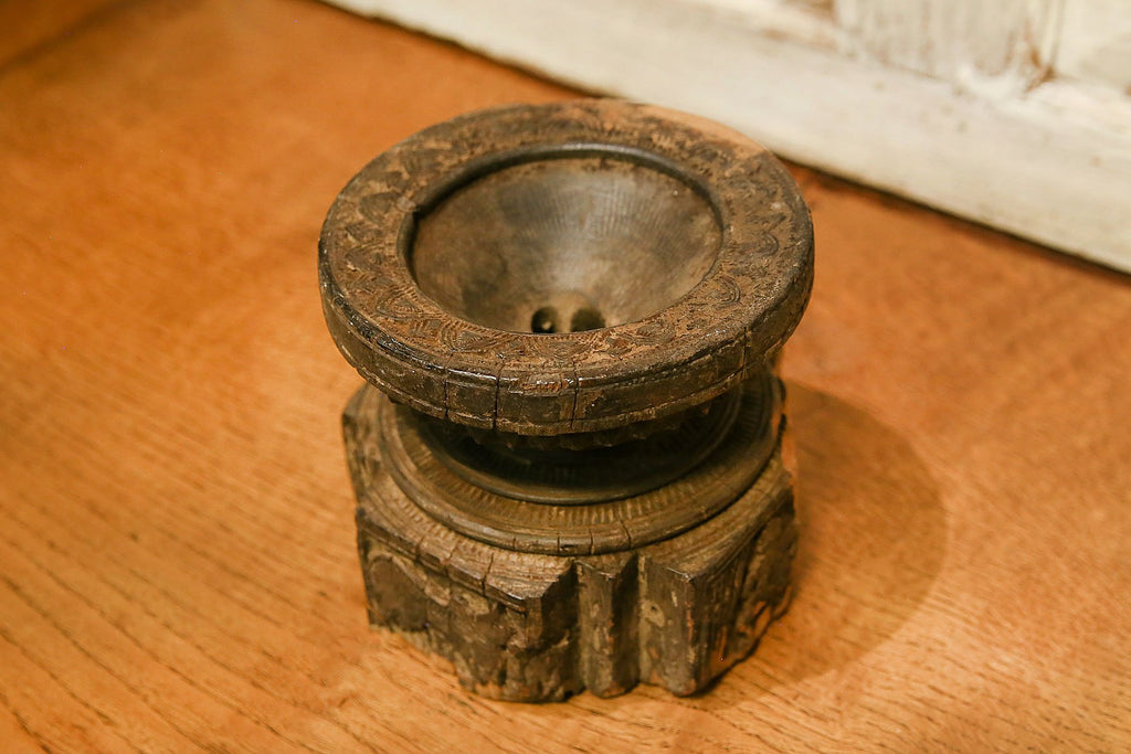 Antique Tribal Bijani Candle Stand
