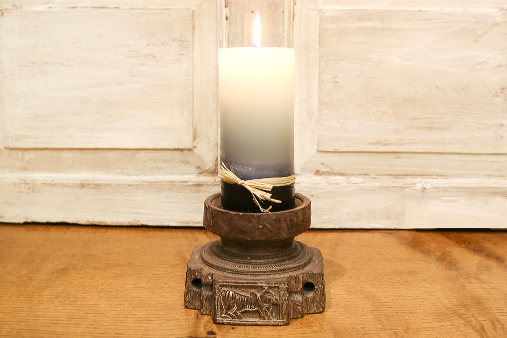 Tribal Antique Bijani Candle Stand